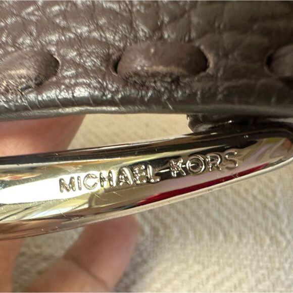 Michael Kors Braided Leather Chain Statement Belt Brown BOHO Size M - Picture 7 of 11